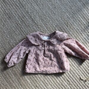 Zara Kids Blush Floral Blouse